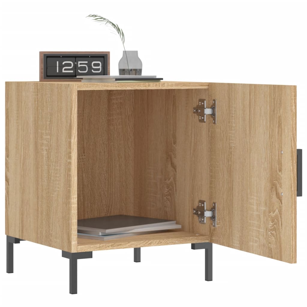 Sonoma Oak Bedside Cabinets 2pcs - Engineered Wood, 40x40x50 cm