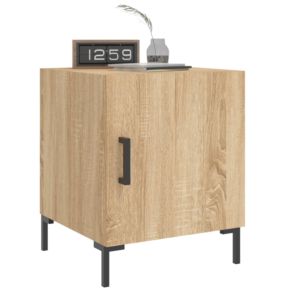 Sonoma Oak Bedside Cabinets 2pcs - Engineered Wood, 40x40x50 cm