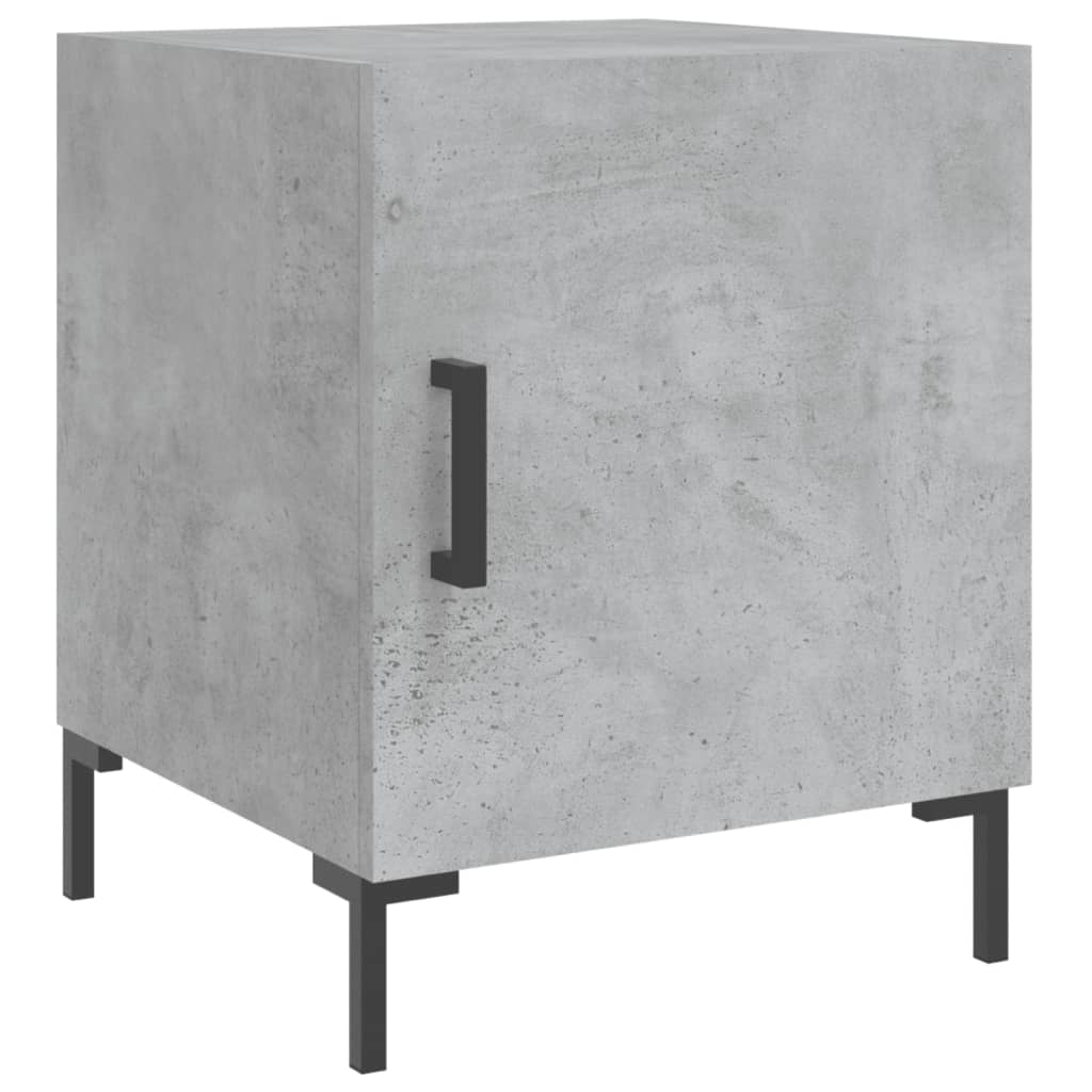 Concrete Grey Bedside Cabinet, 40x40x50 cm, Engineered Wood