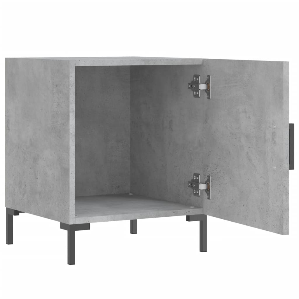 Concrete Grey Bedside Cabinet, 40x40x50 cm, Engineered Wood