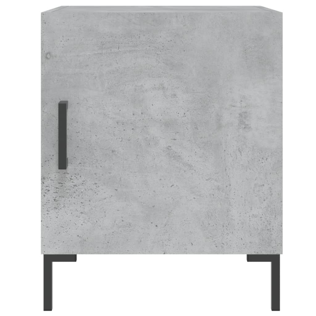 Concrete Grey Bedside Cabinet, 40x40x50 cm, Engineered Wood
