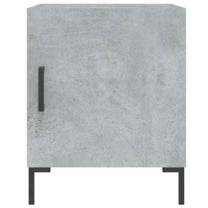 Concrete Grey Bedside Cabinet, 40x40x50 cm, Engineered Wood