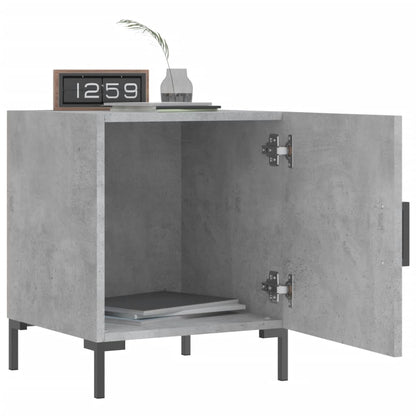 Concrete Grey Bedside Cabinet, 40x40x50 cm, Engineered Wood