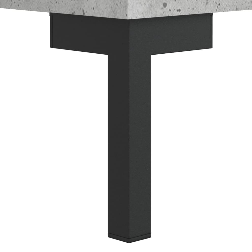 Concrete Grey Bedside Cabinet, 40x40x50 cm, Engineered Wood