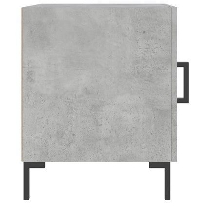 Concrete Grey Bedside Cabinets, 2 Pcs, 40x40x50 cm, Engineered Wood