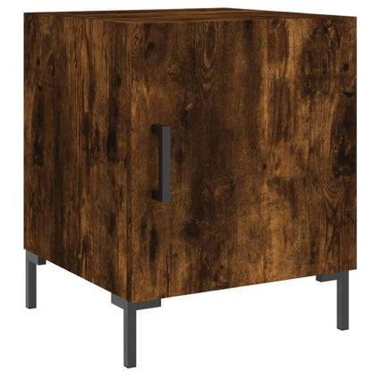 Smoked Oak Bedside Cabinets 2 Pcs - 40x40x50 cm Engineered Wood