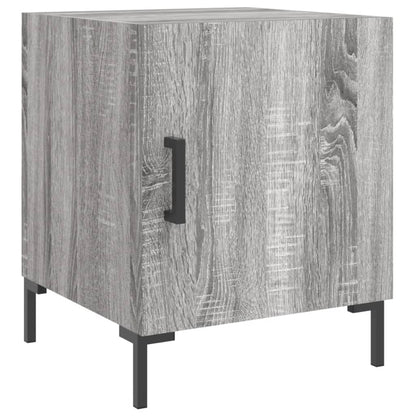 Grey Sonoma Bedside Cabinet 40x40x50 cm - Engineered Wood
