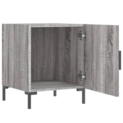 Grey Sonoma Bedside Cabinet 40x40x50 cm - Engineered Wood