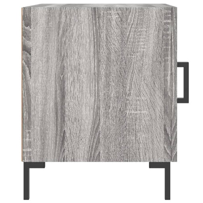 Grey Sonoma Bedside Cabinet 40x40x50 cm - Engineered Wood