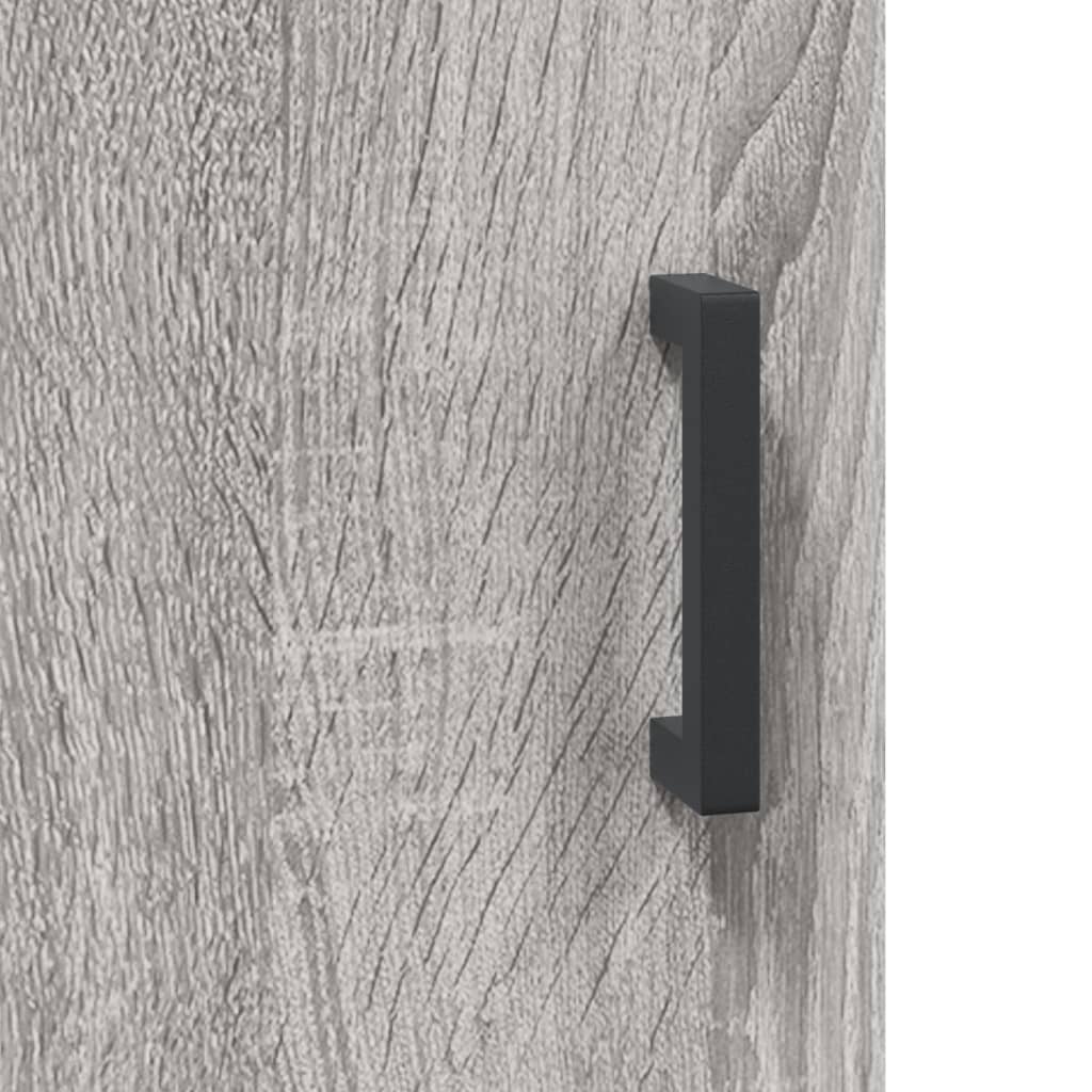 Grey Sonoma Bedside Cabinet 40x40x50 cm - Engineered Wood