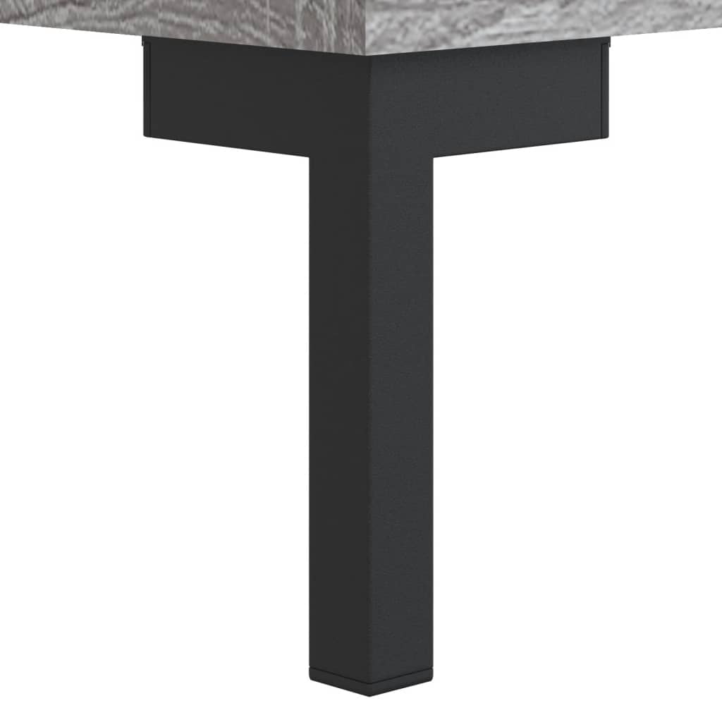 Grey Sonoma Bedside Cabinet 40x40x50 cm - Engineered Wood