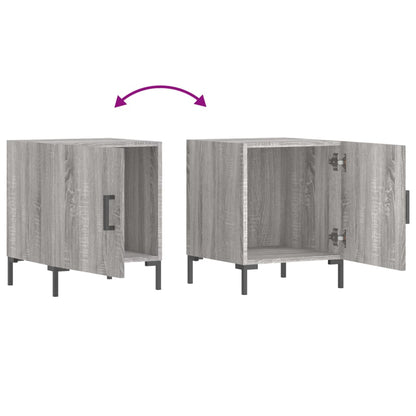 Grey Sonoma Bedside Cabinets 2pcs 40x40x50 cm - Engineered Wood