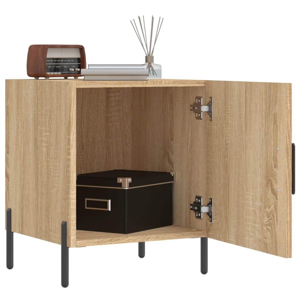 Sonoma Oak Bedside Cabinets 2 Pcs, Engineered Wood, 40x40x50 cm