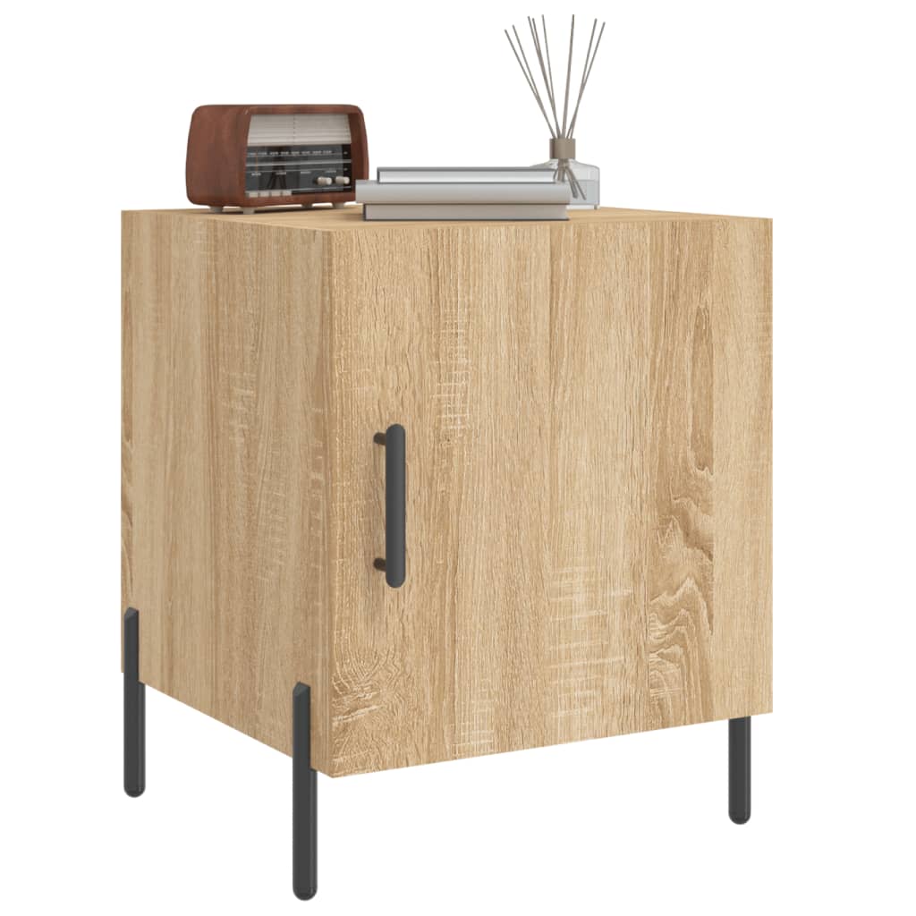 Sonoma Oak Bedside Cabinets 2 Pcs, Engineered Wood, 40x40x50 cm