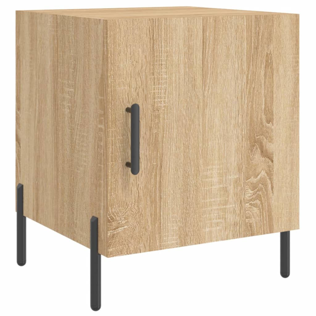 Sonoma Oak Bedside Cabinets 2 Pcs, Engineered Wood, 40x40x50 cm