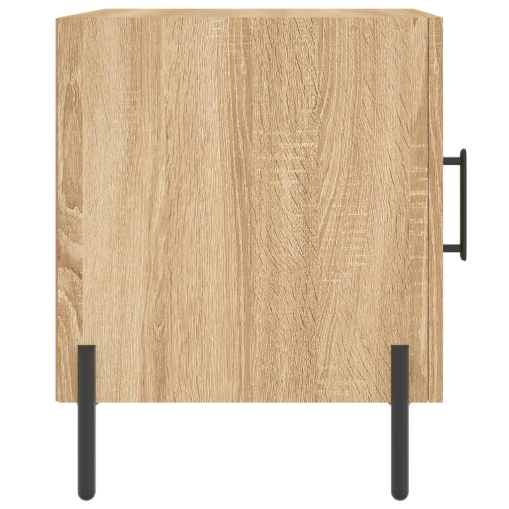 Sonoma Oak Bedside Cabinets 2 Pcs, Engineered Wood, 40x40x50 cm
