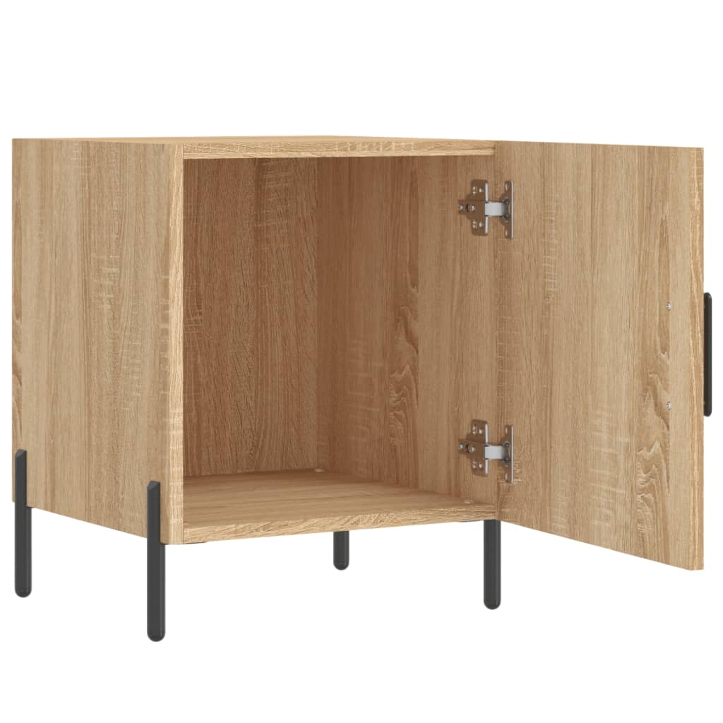 Sonoma Oak Bedside Cabinets 2 Pcs, Engineered Wood, 40x40x50 cm