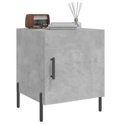 Concrete Grey Bedside Cabinet, 40x40x50 cm, Engineered Wood