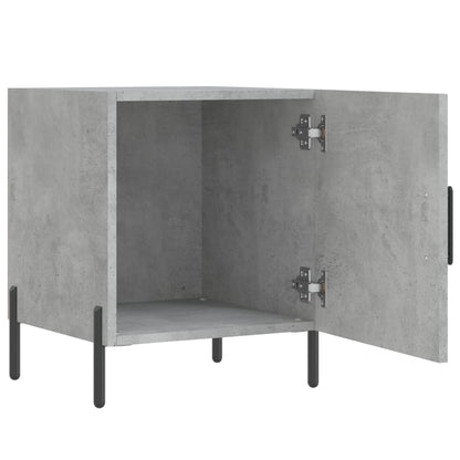 Concrete Grey Bedside Cabinet, 40x40x50 cm, Engineered Wood