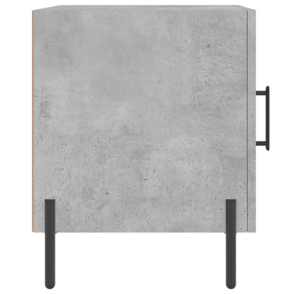 Concrete Grey Bedside Cabinet, 40x40x50 cm, Engineered Wood