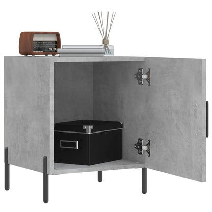 Concrete Grey Bedside Cabinets 2 pcs, Engineered Wood 40x40x50 cm