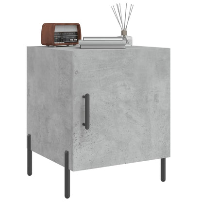 Concrete Grey Bedside Cabinets 2 pcs, Engineered Wood 40x40x50 cm