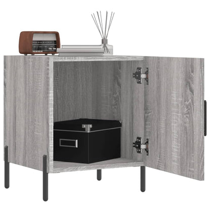 Grey Sonoma Engineered Wood Bedside Cabinets, 2 pcs, 40x40x50 cm