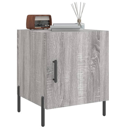 Grey Sonoma Engineered Wood Bedside Cabinets, 2 pcs, 40x40x50 cm