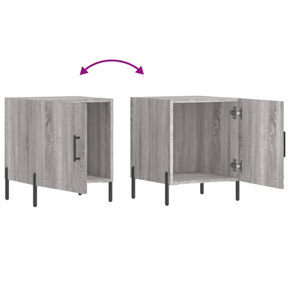 Grey Sonoma Engineered Wood Bedside Cabinets, 2 pcs, 40x40x50 cm