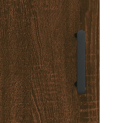 Brown Oak Bedside Cabinet - 40x40x50 cm Engineered Wood