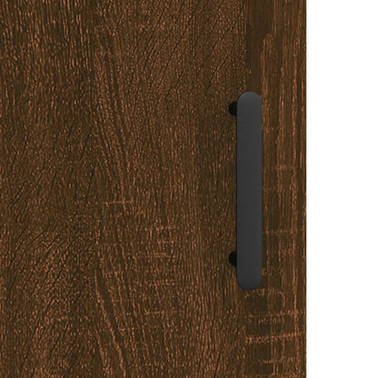 Brown Oak Bedside Cabinets Set 2pcs, 40x40x50cm, Engineered Wood