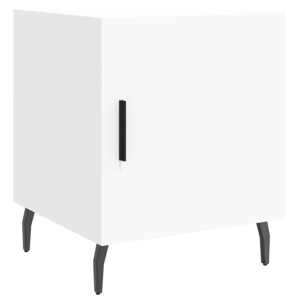 Bedside Cabinet White 40x40x50 cm Engineered Wood