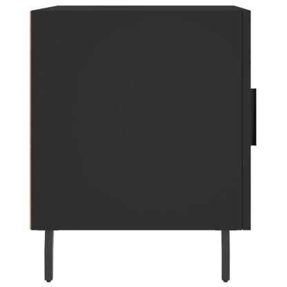 Black Bedside Cabinets 2pcs, 40x40x50cm, Engineered Wood