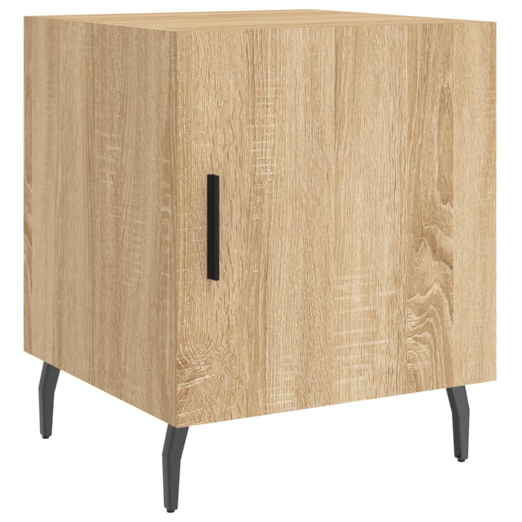 Sonoma Oak Bedside Cabinets 2pcs - 40x40x50 cm Engineered Wood