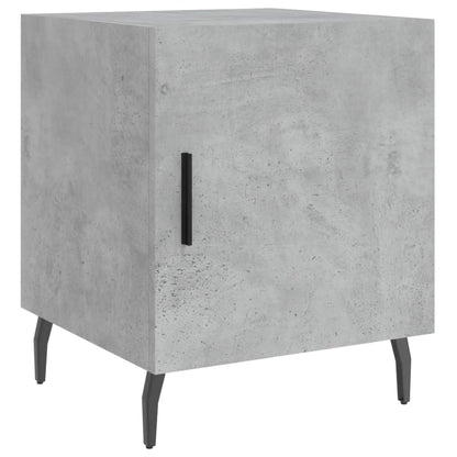 Concrete Grey Bedside Cabinet 40x40x50 cm - Engineered Wood