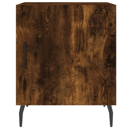 Smoked Oak Bedside Cabinet 40x40x50 cm - Engineered Wood