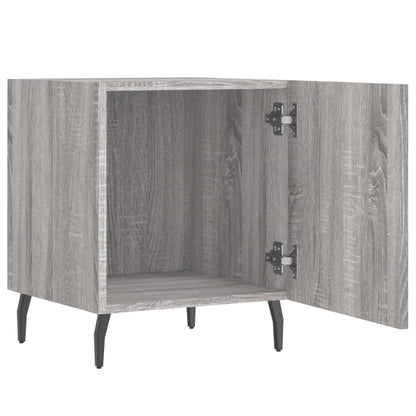 Grey Sonoma Engineered Wood Bedside Cabinets Set - 40x40x50 cm