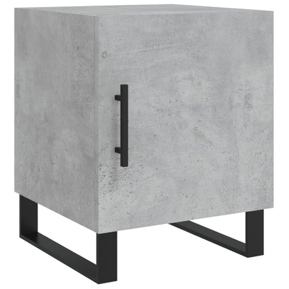 Concrete Grey Bedside Cabinets 2 pcs - 40x40x50 cm, Engineered Wood