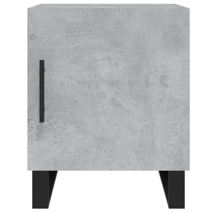 Concrete Grey Bedside Cabinets 2 pcs - 40x40x50 cm, Engineered Wood
