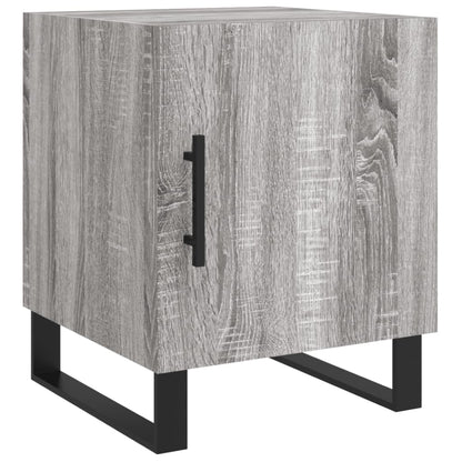 Grey Sonoma Bedside Cabinet 40x40x50 cm | Engineered Wood