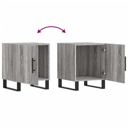 Grey Sonoma Bedside Cabinet 40x40x50 cm | Engineered Wood