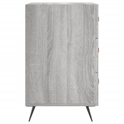 Grey Sonoma Bedside Cabinet, 40x40x66 cm, Engineered Wood