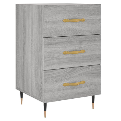 Grey Sonoma Bedside Cabinet, 40x40x66 cm - Engineered Wood