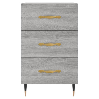 Grey Sonoma Bedside Cabinet, 40x40x66 cm - Engineered Wood