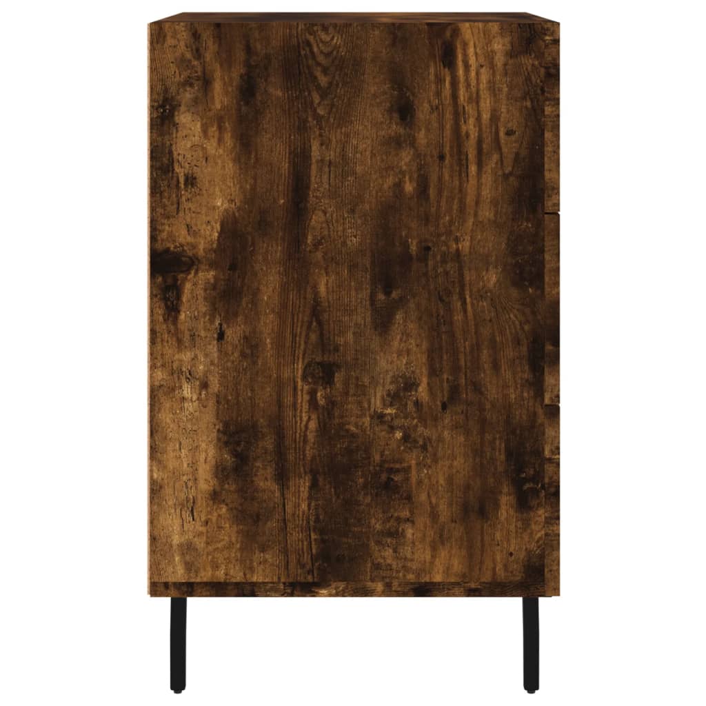 Smoked Oak Bedside Cabinet — 40x40x66 cm, Engineered Wood
