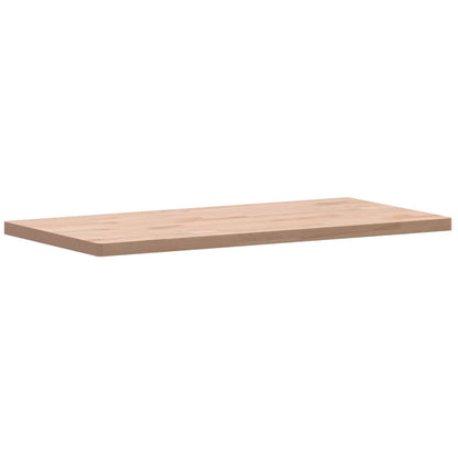 Solid Beech Wood Table Top 80x40cm Rectangular, Natural Finish