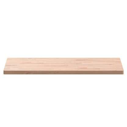Solid Beech Wood Table Top 80x40cm Rectangular, Natural Finish