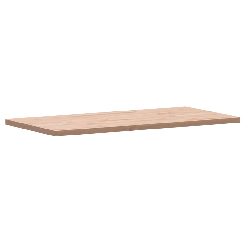 Solid Beech Table Top 100x50x2.5 cm - Durable Rectangular Design