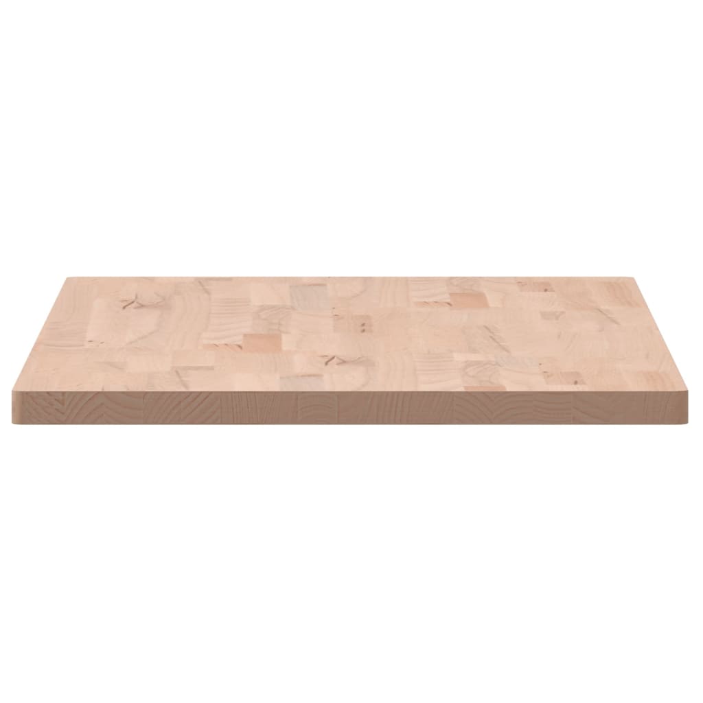 Solid Beech Table Top 100x50x2.5 cm - Durable Rectangular Design