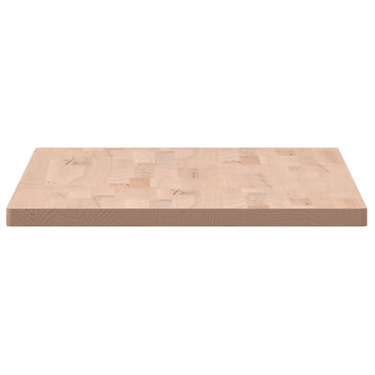 Solid Beech Table Top 100x50x2.5 cm - Durable Rectangular Design